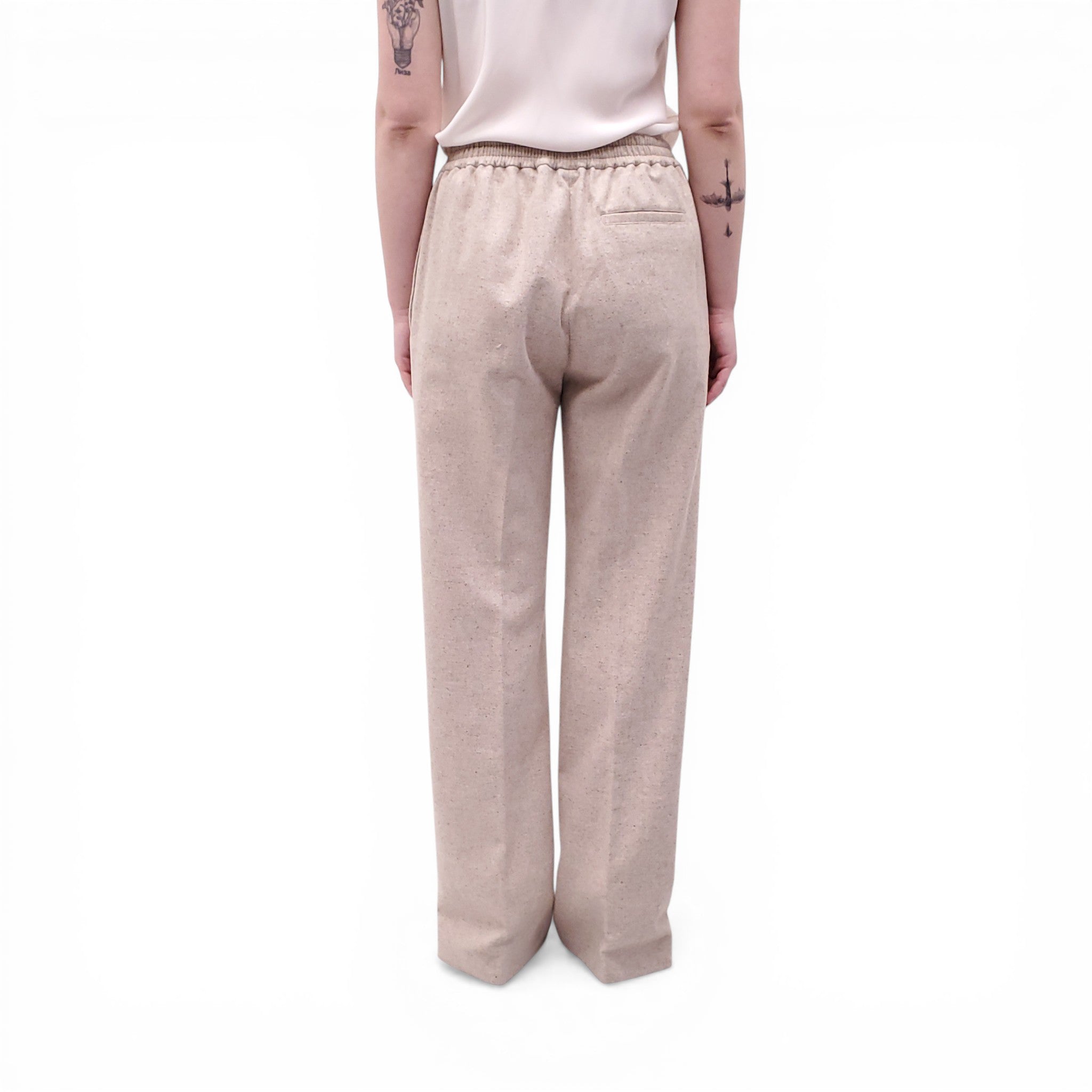 ACNE STUDIOS OATMEAL TROUSERS - SIZE 36
