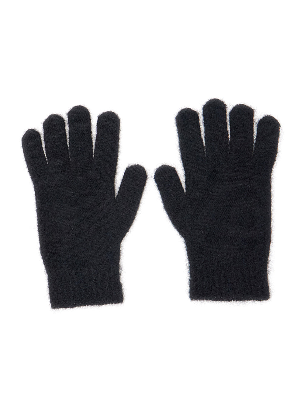 Vivienne Westwood Unisex Black Gloves With Orb Logo Embroidered On The Front In Wool Blend Unisex