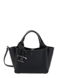 Tod's Women Handbag With Removable Metal Pendant In Black Leather For Women
