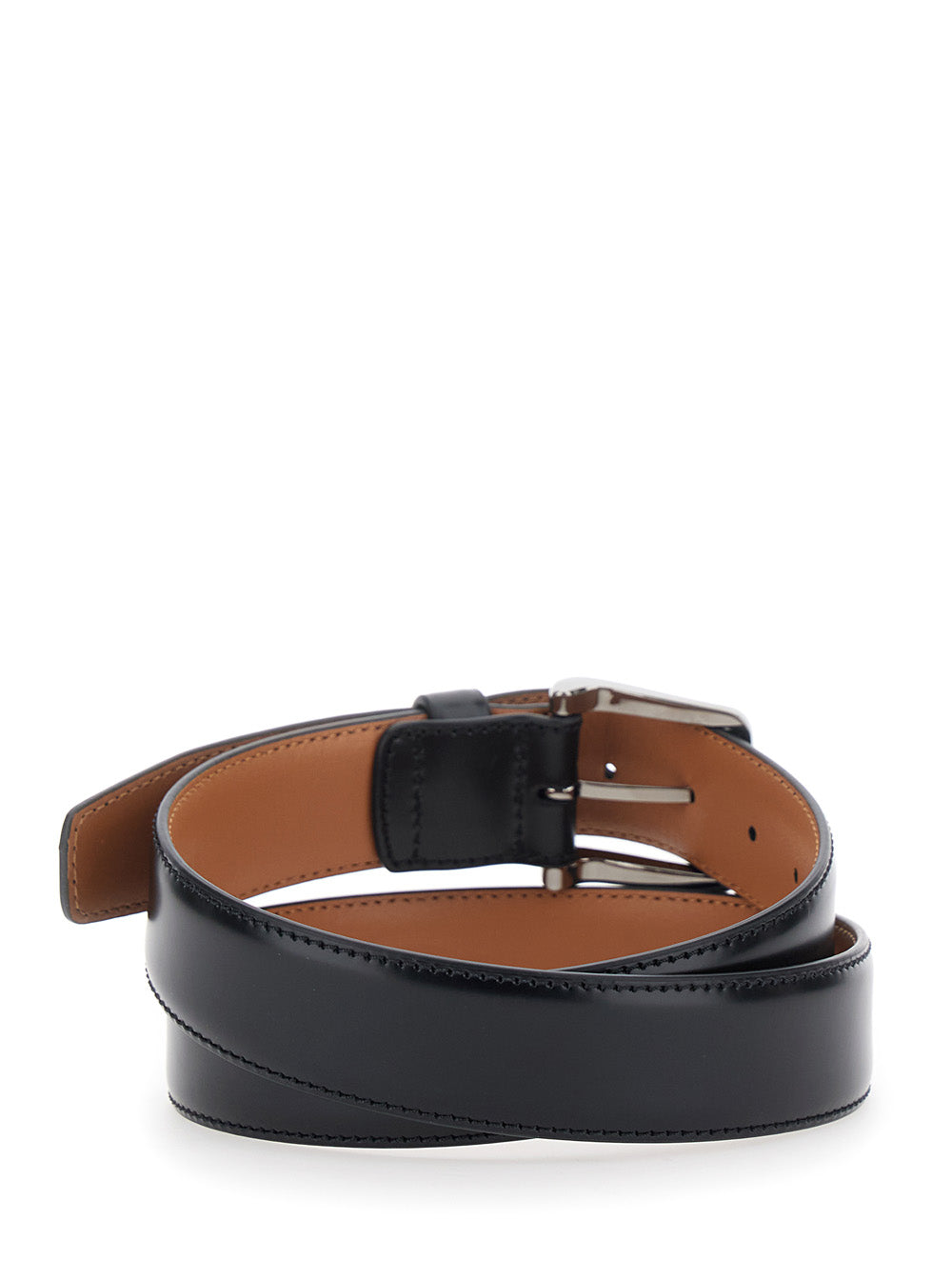 Tod's Men Belt With Adjustable Buckle Closure In Black Leather For Men