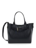 Tom Ford Women Handbag 'Audrey Piccola' With Adjustable Strap And Logo Lettering On The Front In Grained Black Leather For Women