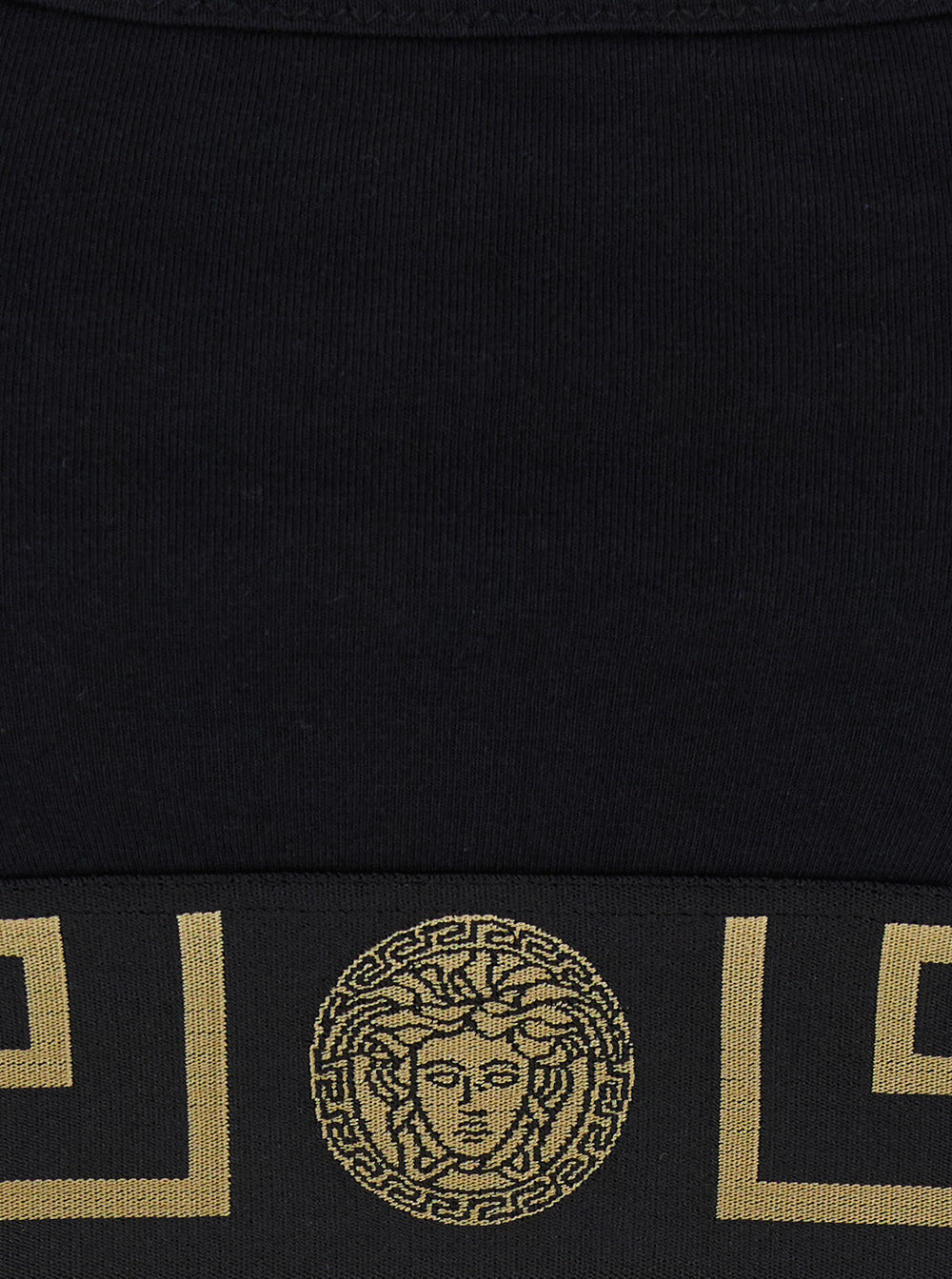 Versace Women Top 'Sport' Black With Tech Fabric Logo For Women