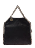 Stella Mccartney Women Mini Tote Bag '3Chain' With Logo Engraved Charm In Black Ecoleather For Women