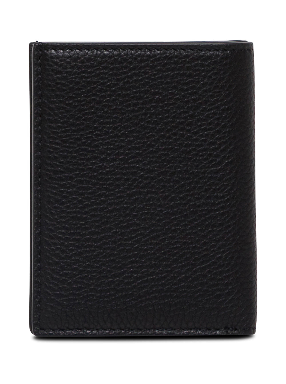 Tom Ford Men Card Holder With Logo Lettering Embossed On The Front In Grained Black Leather For Men