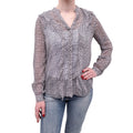 L'AGENCE HEART PATTERNED BLOUSE - SIZE XS