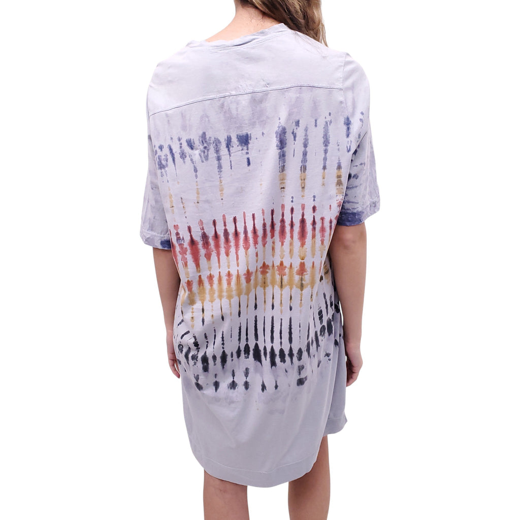 RAQUEL ALLEGRA TIE DYE SHIRT DRESS - SIZE 2 (M)