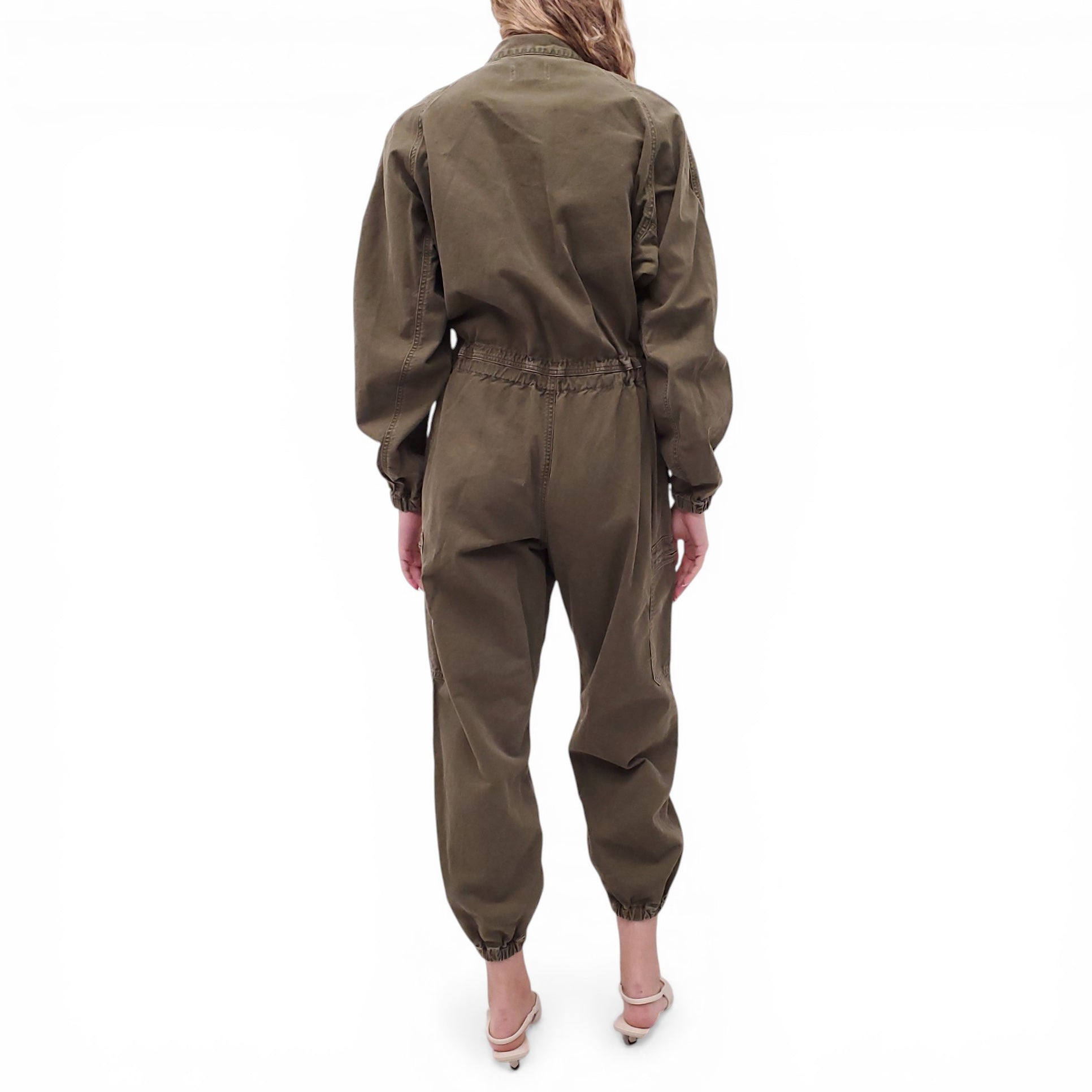 AGOLDE GREEN UTILITY JUMPSUIT - SIZE 2