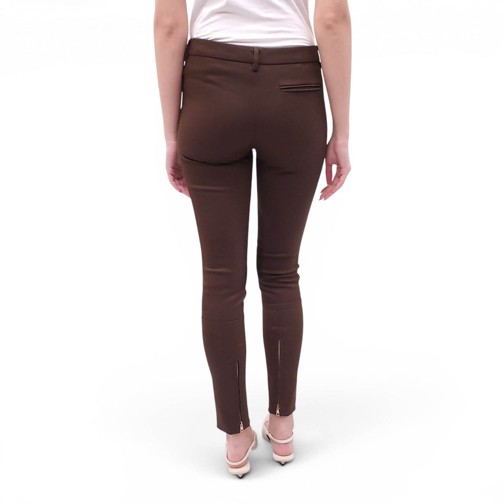 GUCCI CHOCOLATE BROWN RIDING PANTS - SIZE 40
