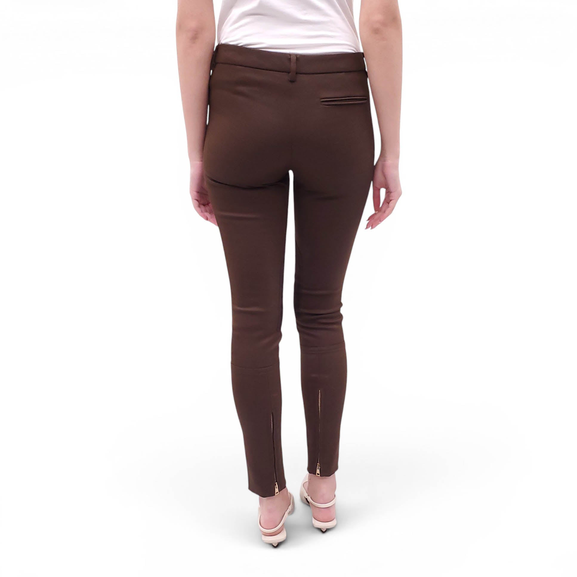 GUCCI CHOCOLATE BROWN RIDING PANTS - SIZE 40