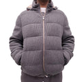B.C. CASHMERE GREY PUFFER JACKET - MEN'S SIZE 52