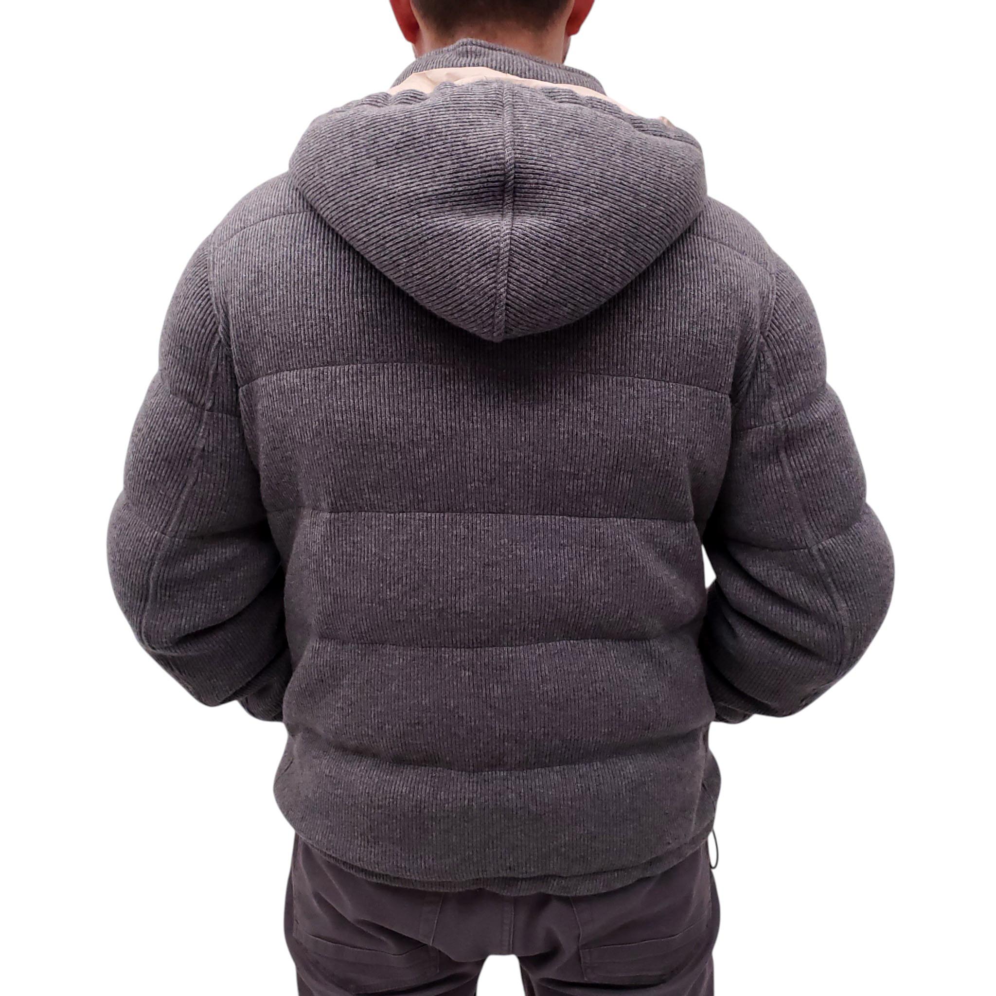 B.C. CASHMERE GREY PUFFER JACKET - MEN'S SIZE 52