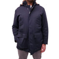 B.C. NAVY FUR-LINED PARKA WITH DETACHABLE HOOD - MEN'S SIZE 52