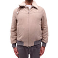B.C. SHEARLING LINED CASHMERE BOMBER JACKET - MEN'S SIZE M