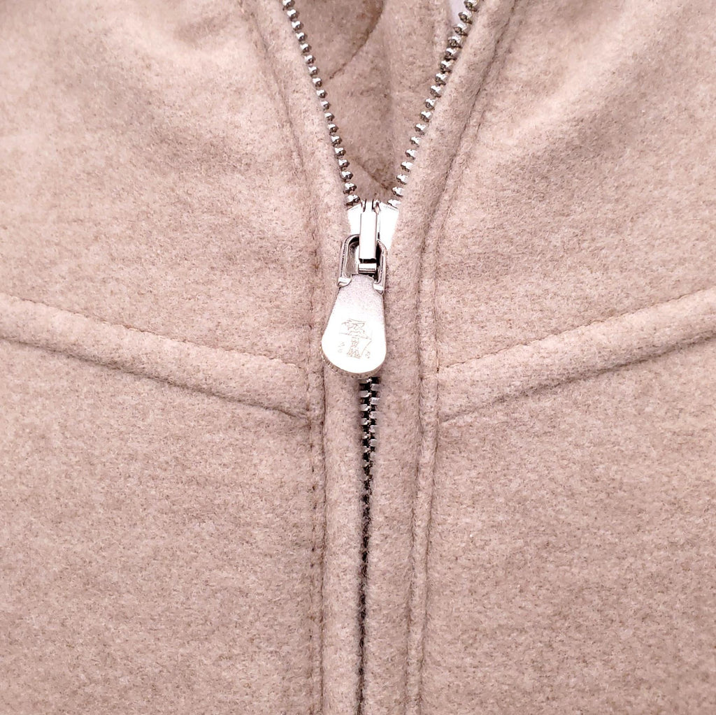B.C. SHEARLING LINED CASHMERE BOMBER JACKET - MEN'S SIZE M