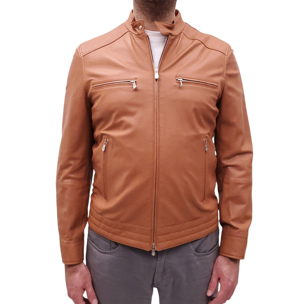 B.C. LEATHER MOTO JACKET - MEN'S SIZE M