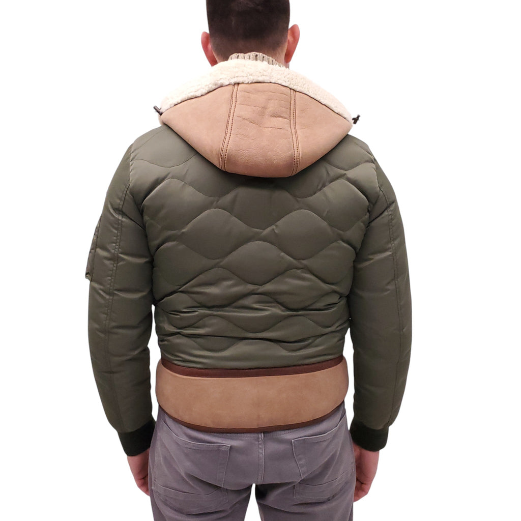 MONCLER DELAGRANGE SHEARLING JACKET - MEN'S SIZE 2 (S)
