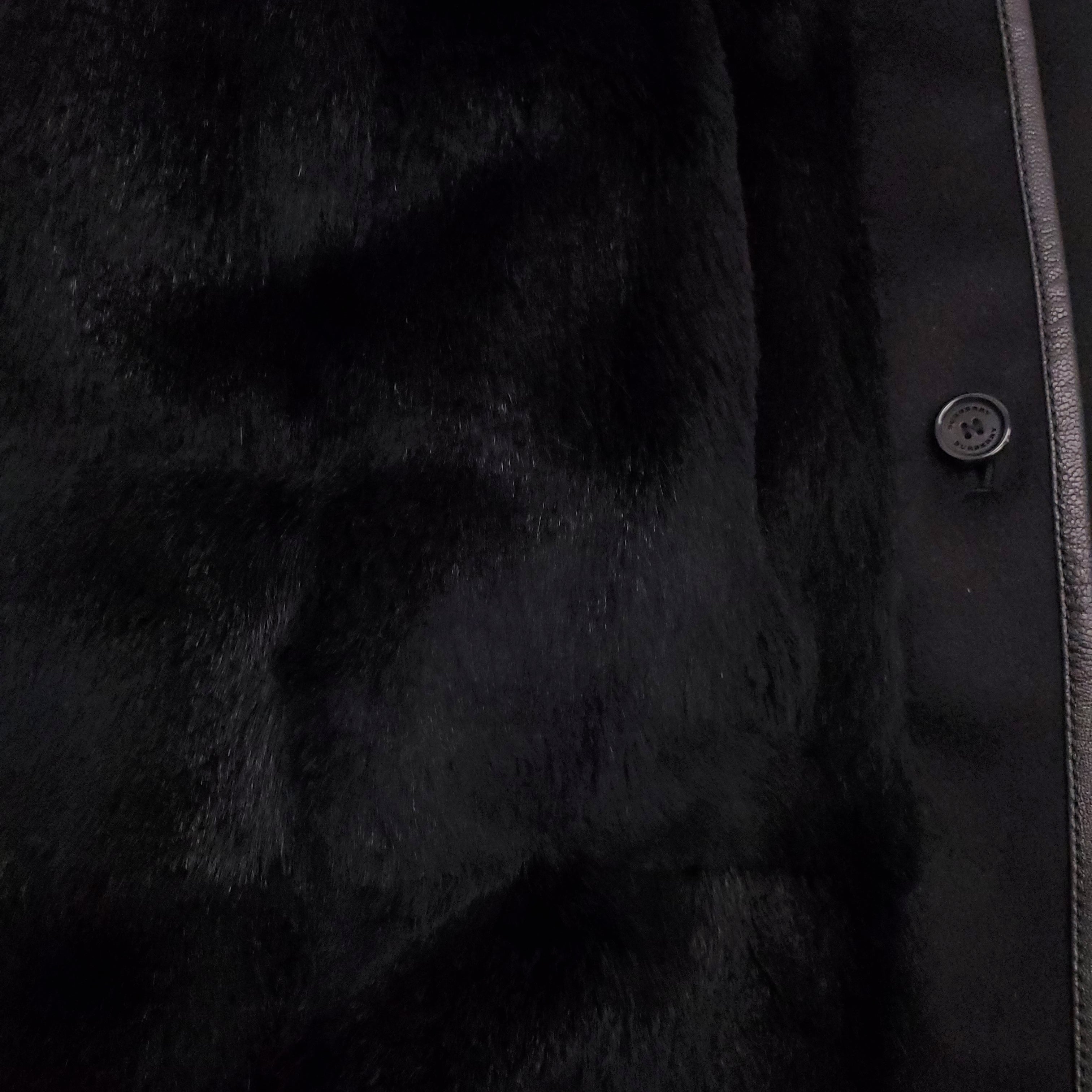BURBERRY CASHMERE JACKET WITH FUR LINED INTERIOR - MEN'S SIZE 48