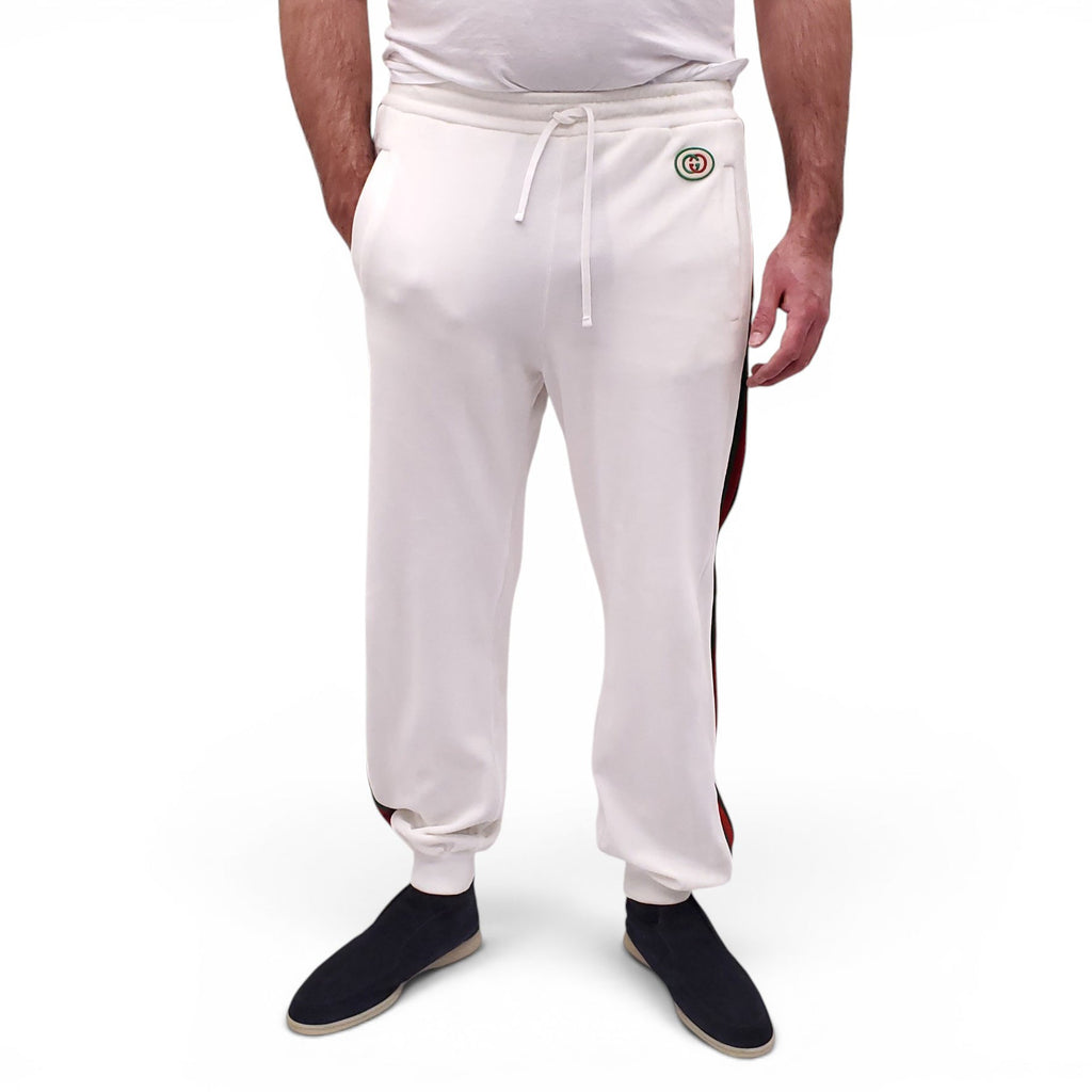 GUCCI WHITE VELOUR 2-PIECE SET - MEN'S SIZE M/L