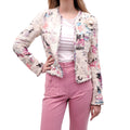 CHANEL CRUISE 2007 LESAGE GRAFFITI JACKET WITH REMOVABLE CAMÉLIA BROOCH - SIZE 38