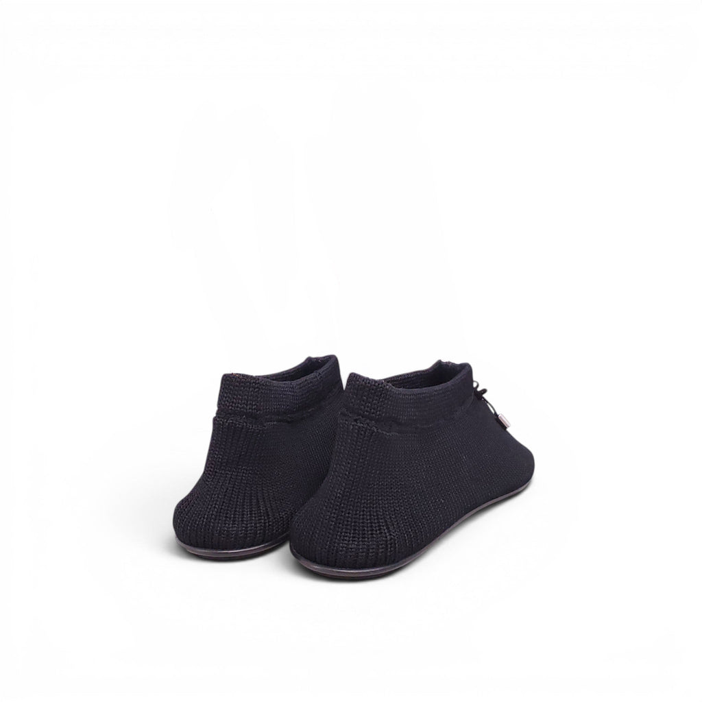 TOTEME BLACK KNIT BALLET FLATS - SIZE 38