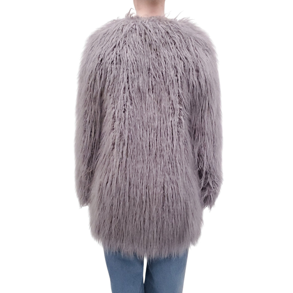 SMYTHE FUZZY GREY JACKET - SIZE M