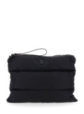 Moncler Men Laptop Bag 'Caradoc' With Wrist Strap And Logo Patch On The Front In Black Tech Fabric For Men