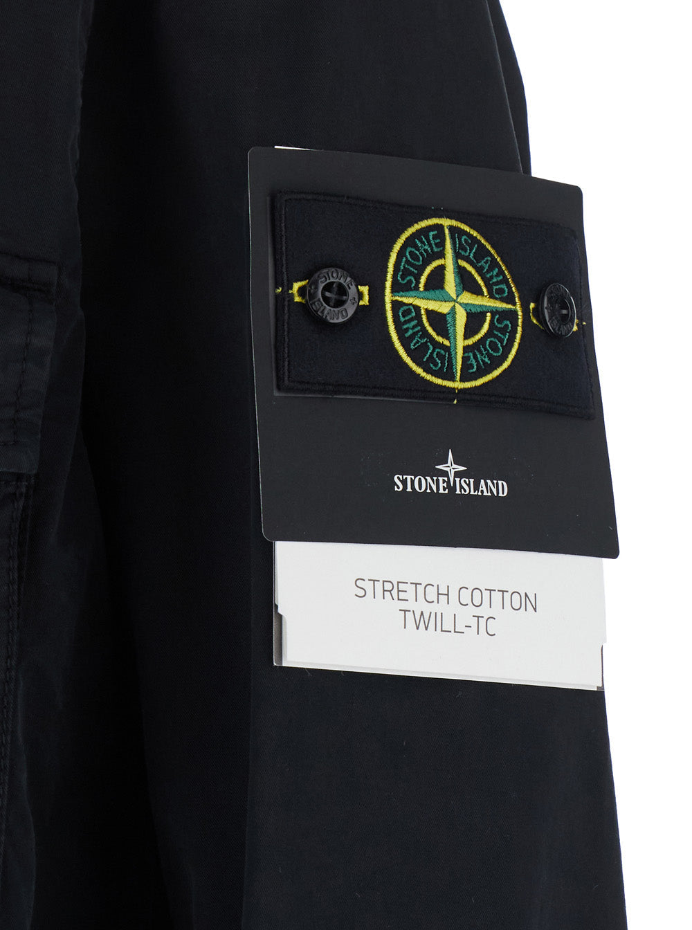 Stone Island Men Stretch Organic Cotton Twill, Garment Dyed