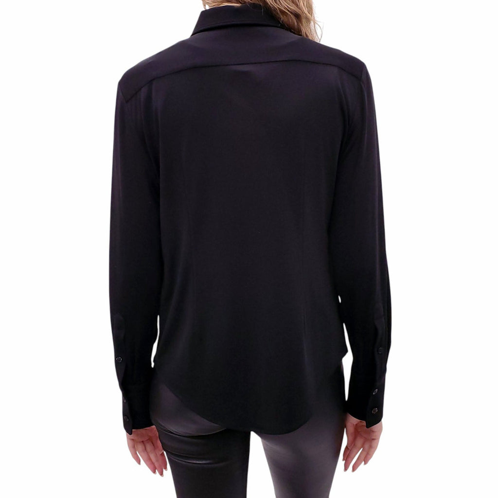 TOM FORD BLACK BUTTON UP SHIRT - SIZE 40