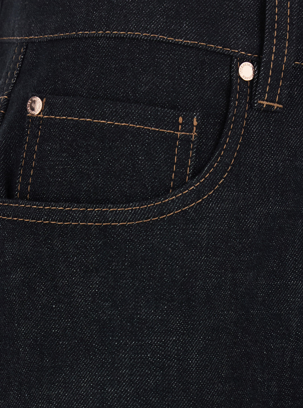 Brunello Cucinelli Women Black Jeans With Logo Patch On The Back And Contrasting Stitching In Denim For Women
