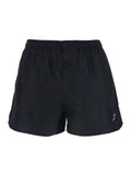 Jacquemus Men 'Le Short De Bain Puntini' Black Swim Shorts With Logo Embroidery On The Side And Elasticated Waist In Tech Fabric For Men