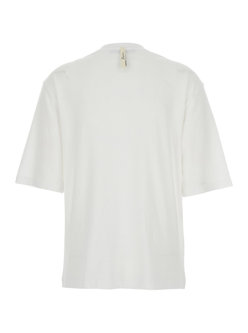 Jacquemus Women White T-Shirt With Round Neck And Logo On Front In Cotton For Women