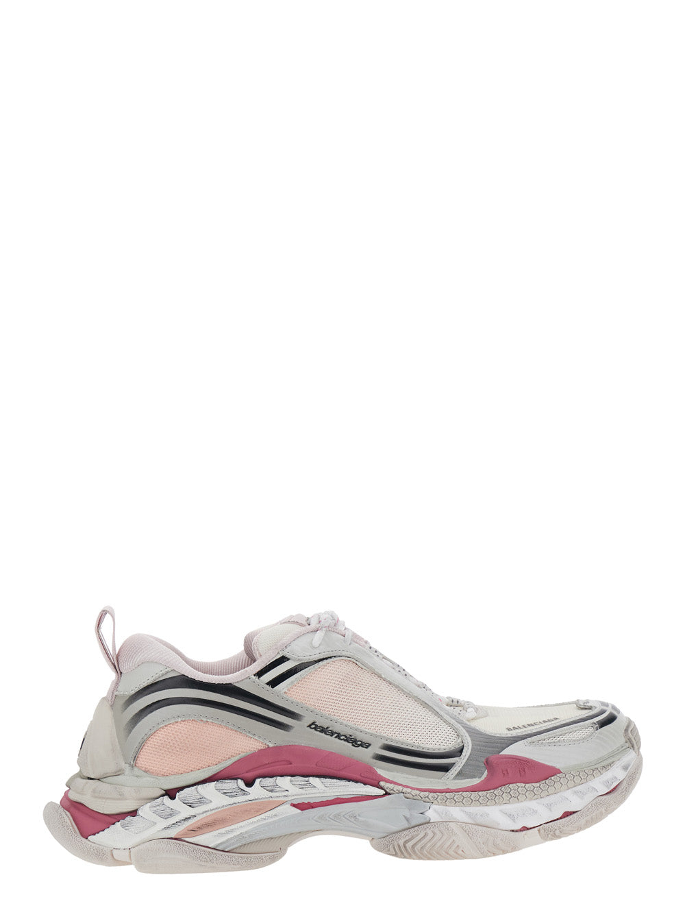 Balenciaga Women 'Triple-S 2' Multicolor Sneakers With Logo On The Front And Back And Worn Effect In Leather For Women