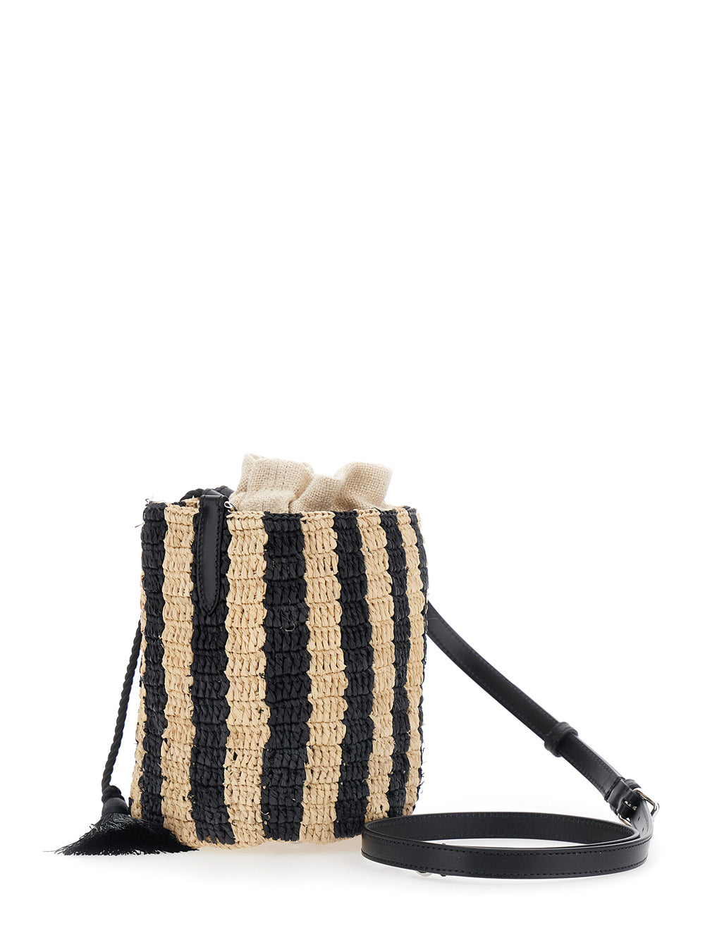 Valentino Garavani Women Small Bucket Bag Crochet Rafia