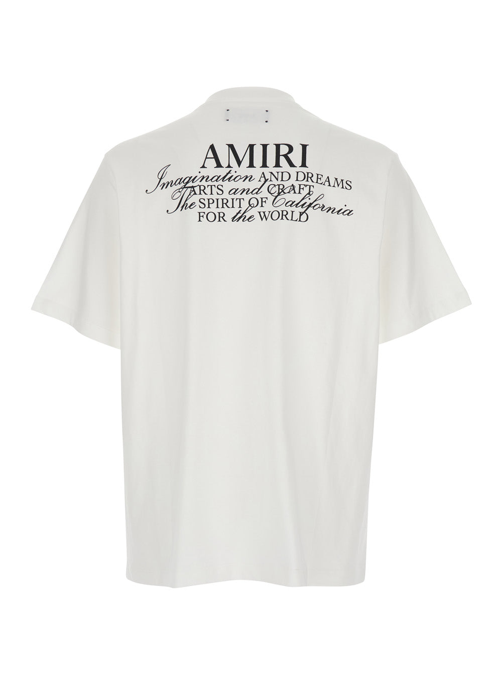 Amiri Men White T-Shirt With Spirit Print On The Front In Cotton For Men