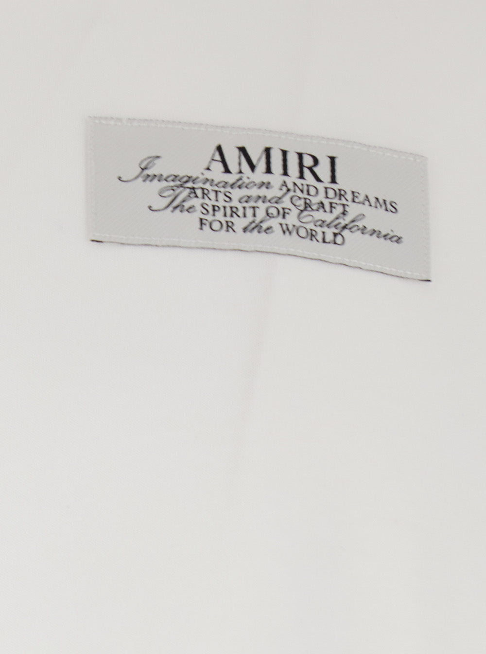 Amiri Men White T-Shirt With Spirit Print On The Front In Cotton For Men