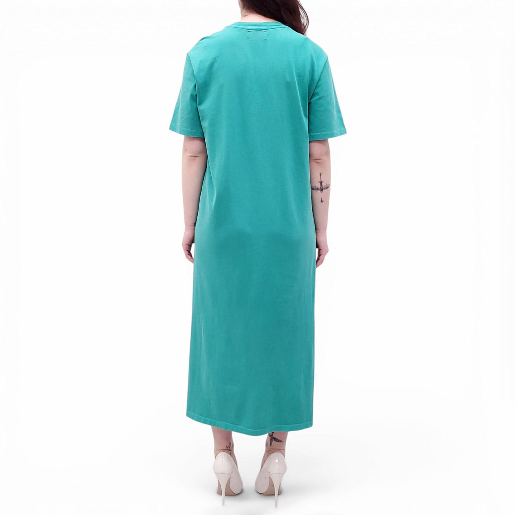 XIRENA GREEN LONG-TSHIRT DRESS WITH POCKET - SIZE XS