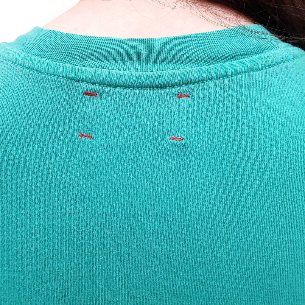 XIRENA GREEN LONG-TSHIRT DRESS WITH POCKET - SIZE XS