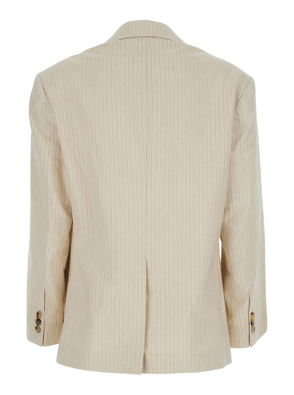 Dries Van Noten Women 'Birdy' Beige Jackets With Applied Embroidery And Striped Motif In Fabric Women