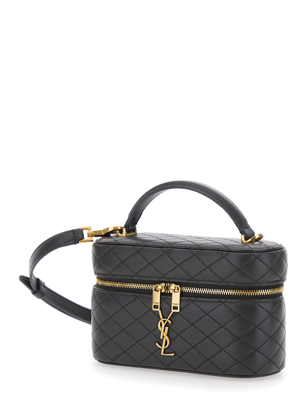 Saint Laurent Women Shoulder Bag 'Gaby' With Gray Leather Details For Women