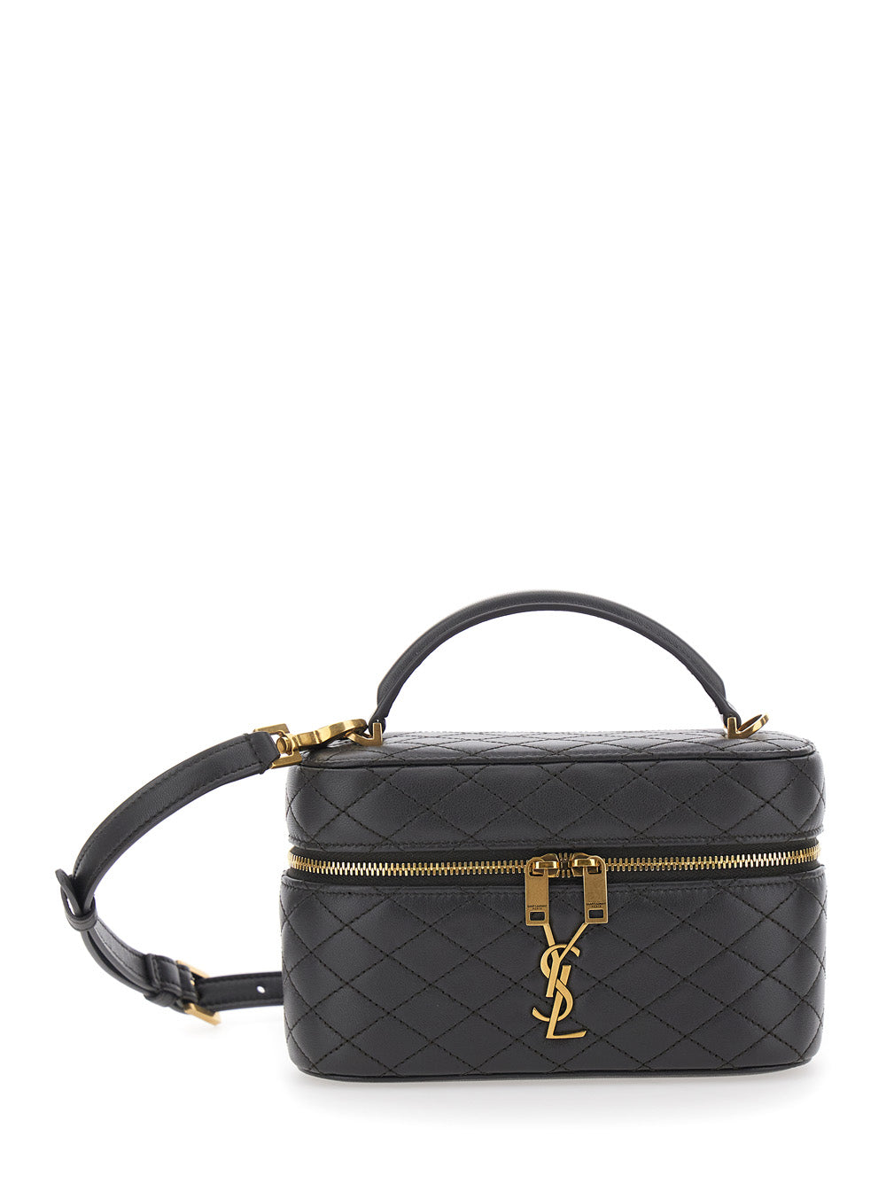 Saint Laurent Women Shoulder Bag 'Gaby' With Gray Leather Details For Women