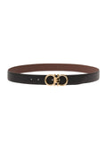 Ferragamo Men Reversibile Ad Black + Brown