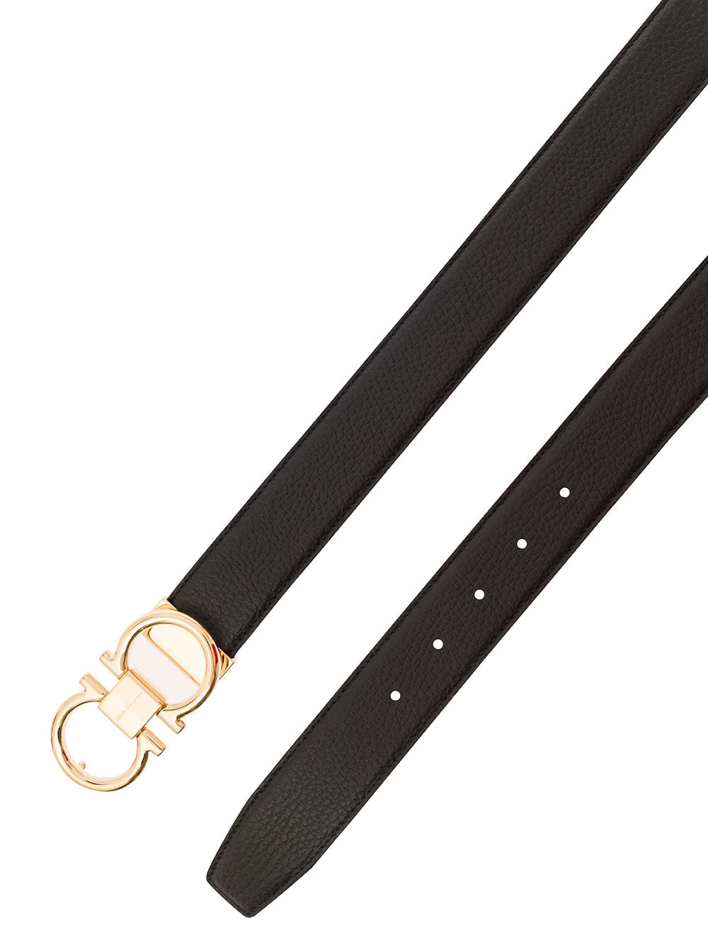 Ferragamo Men Reversibile Ad Black + Brown