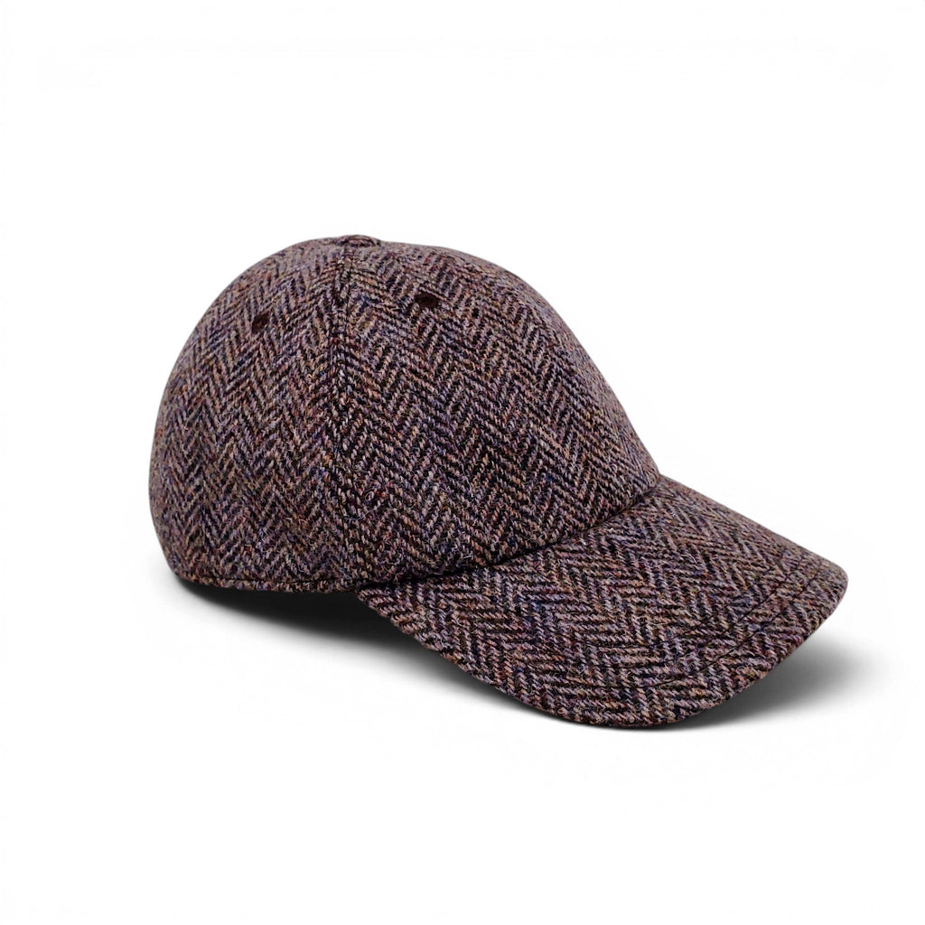 THOM BROWNE HERRINGBONE TWEED BASEBALL CAP - SIZE M