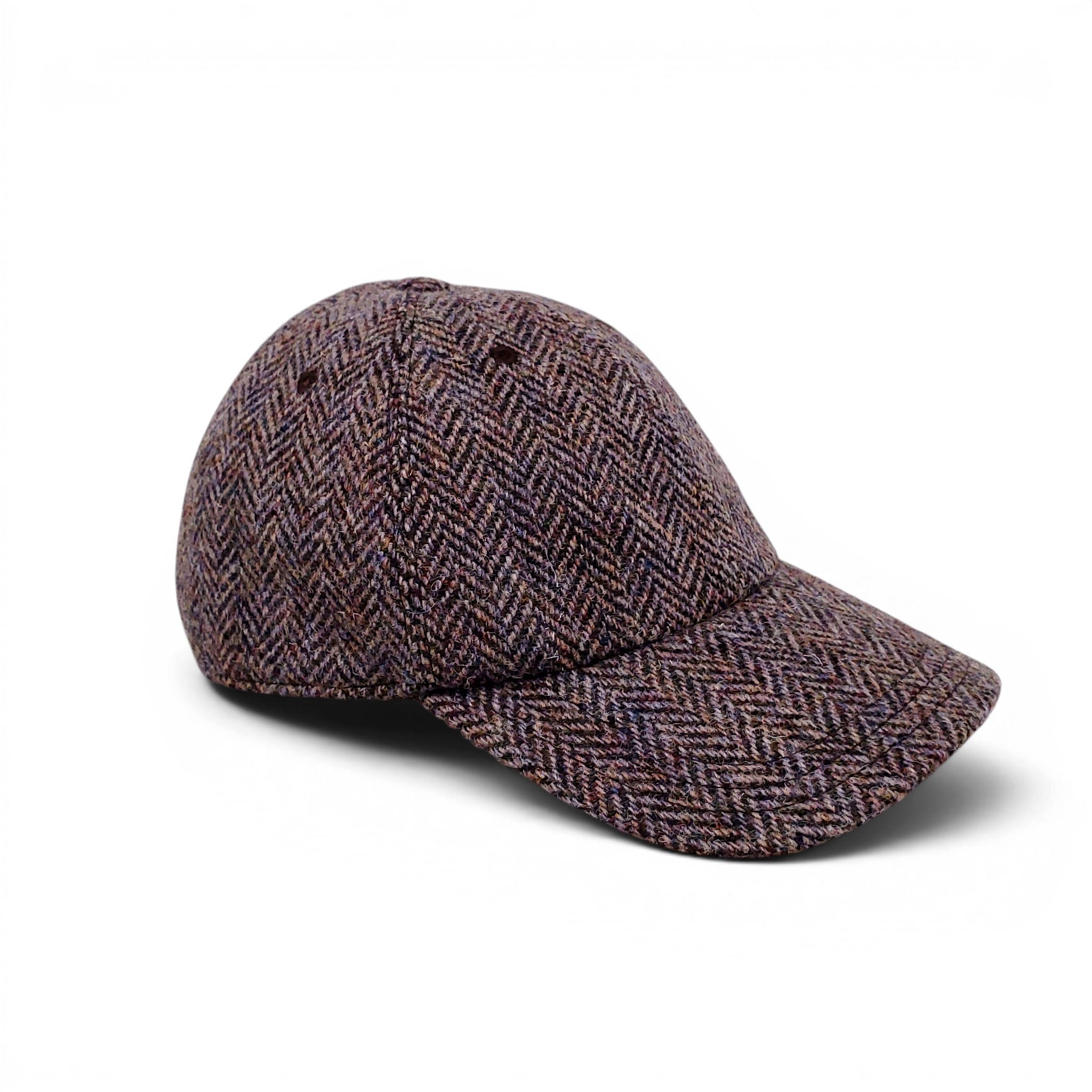 THOM BROWNE HERRINGBONE TWEED BASEBALL CAP - SIZE M