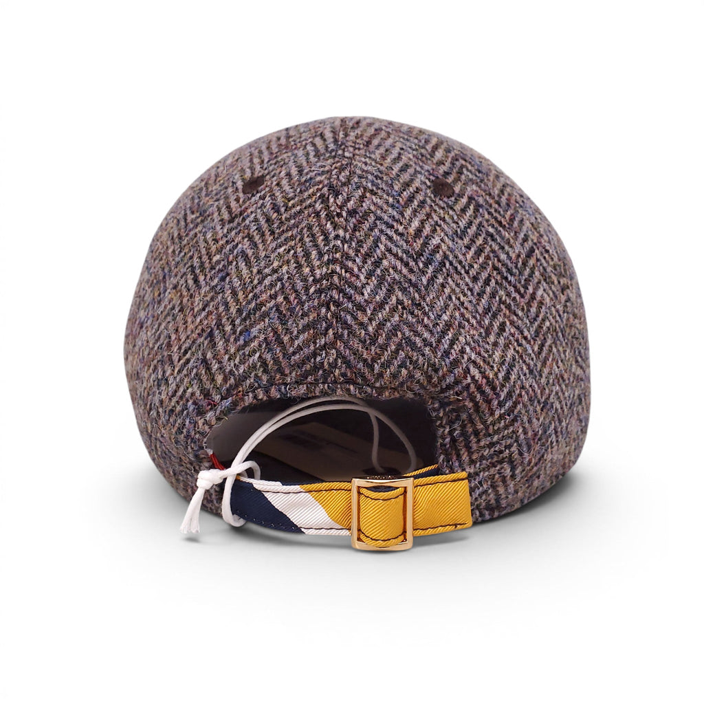 THOM BROWNE HERRINGBONE TWEED BASEBALL CAP - SIZE M