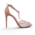 CHRISTIAN LOUBOUTIN MESH CRYSTAL HEELS - SIZE 40