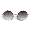 CHLOÉ ROUND SCALLOPED SUNGLASSES