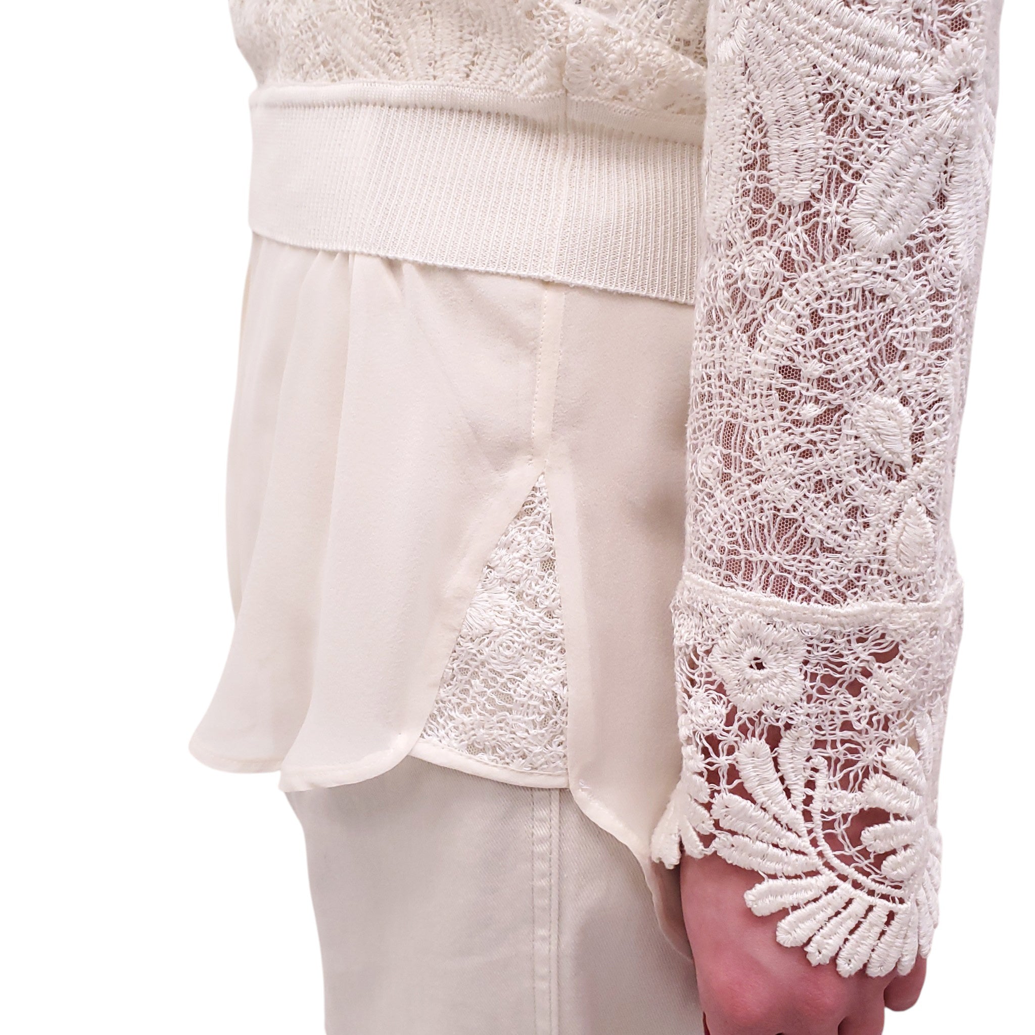 ERMANNO SCERVINO 2-PIECE LAYERED LACE CARDIGAN SET - SIZE 40