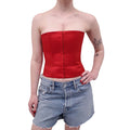 GUIZIO RED CORSET TOP - SIZE M