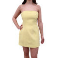 A.L.C. YELLOW STRAPLESS MINI DRESS - SIZE 8